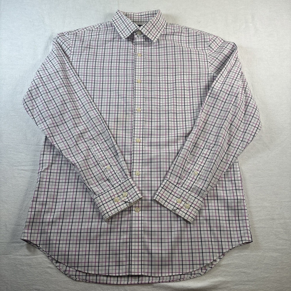 Banana Republic Men's Dress Shirt Blue, Non-Iron, Classic Fit, Workwear Size M